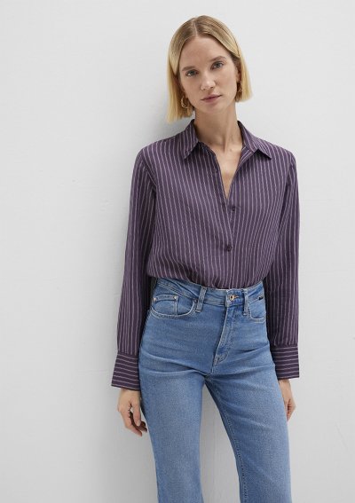 UZUN KOLLU DOKUMA GÖMLEK  Sweet Grape St