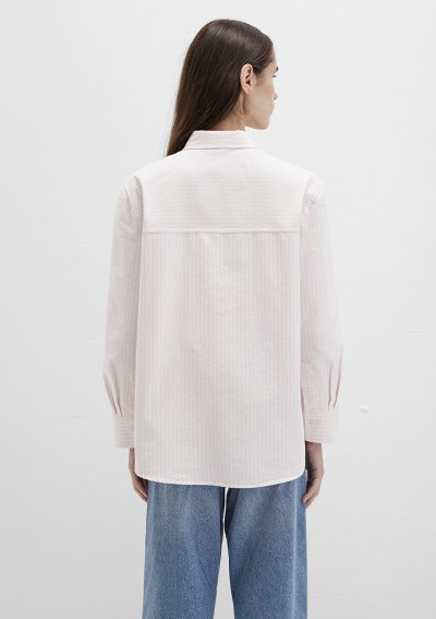 DOKUMA GÖMLEK Chalk Pink Stripe