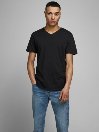 JJEplaın V Yaka Basıc Tişört 12136713