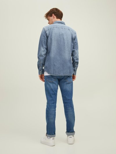 Jack Jones Erkek Denim Gömlek Jjesherıdan 12138115