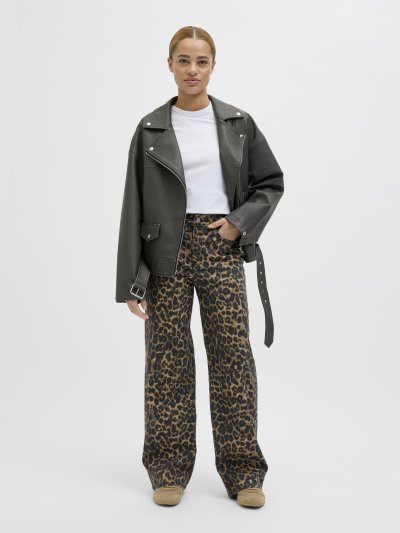 JXSarah Tokyo Leopar Desenli Wide Leg Pantolon 12273087