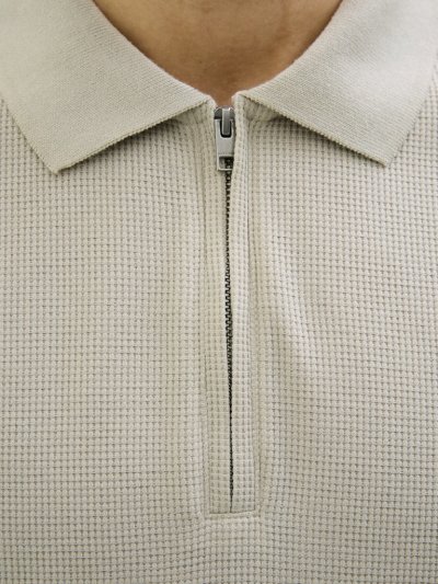 JJEAustın Yarım Fermuarlı Polo Tişört 12279177