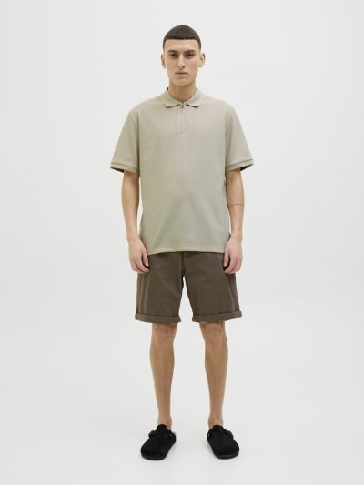 JJEAustın Yarım Fermuarlı Polo Tişört 12279177