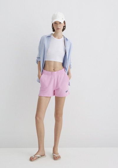 ÖRME ŞORT Şeker Pembe