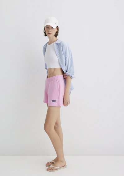 ÖRME ŞORT Şeker Pembe