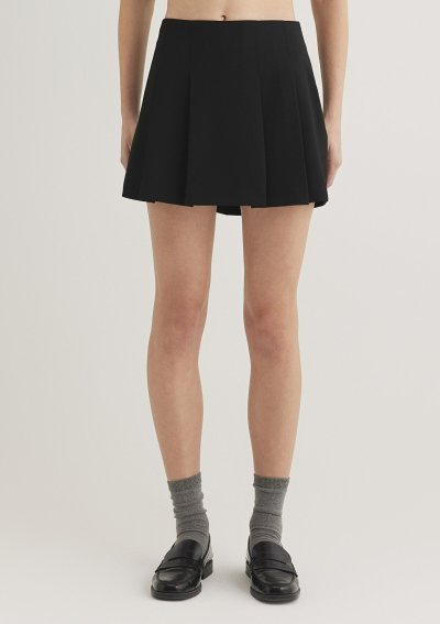DOKUMA ŞORT ETEK Siyah