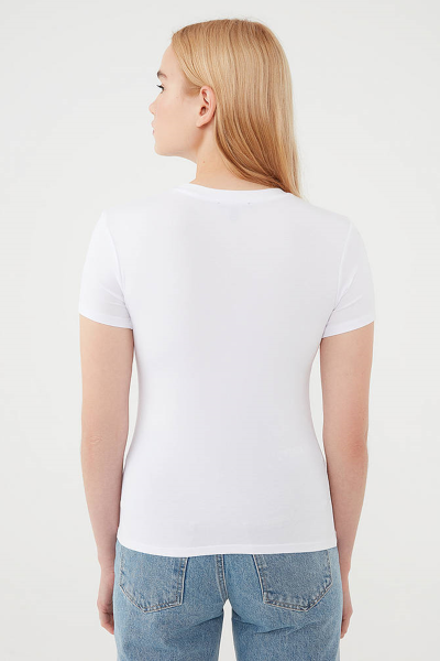 YUVARLAK YAKA BASIC TİŞÖRT Beyaz