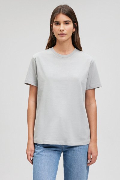 BASIC SHORT SLEEVE TEE Açık Gri