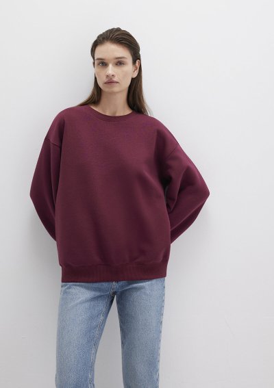 BİSİKLET YAKA SWEATSHIRT Windsor Wine