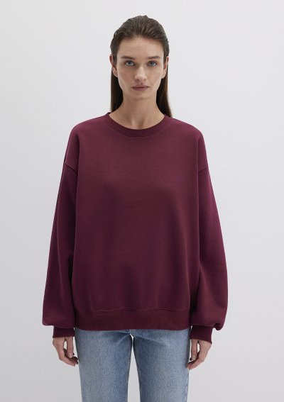 BİSİKLET YAKA SWEATSHIRT Windsor Wine