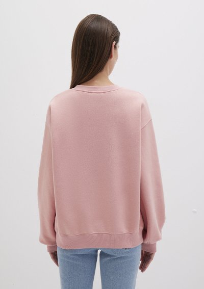 BİSİKLET YAKA SWEATSHIRT Rose Elegance