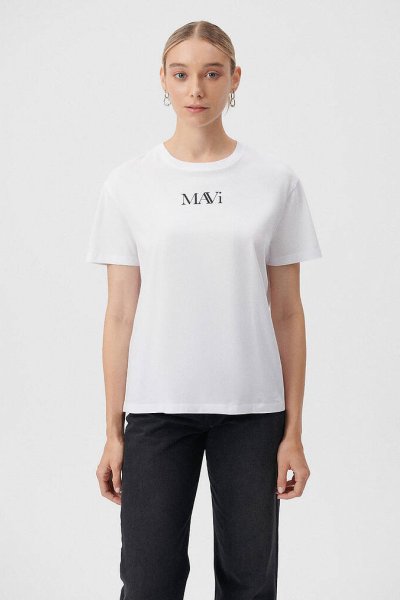 MAVI LOGO TSHIRT Beyaz