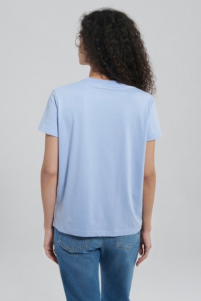 MAVI BASKILI  TIŞORT Lavender Lustre