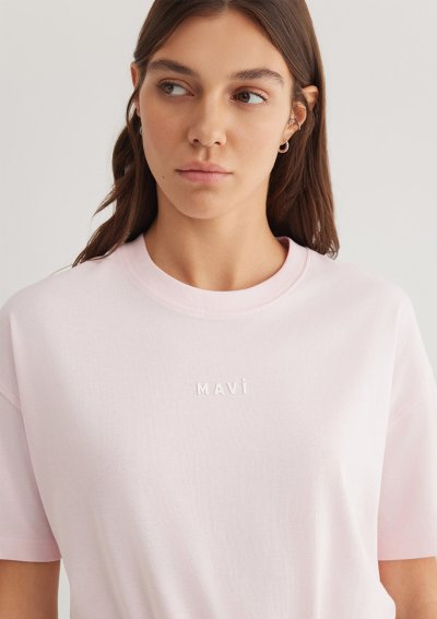 MAVI BASKILI TİŞÖRT Pink-a Boo