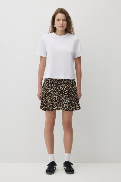 BISIKLET YAKA T-SHIRT Beyaz