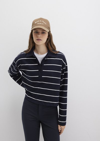 POLO YAKA PENYE Antique White Stripe