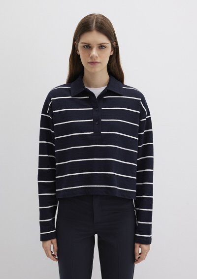 POLO YAKA PENYE Antique White Stripe