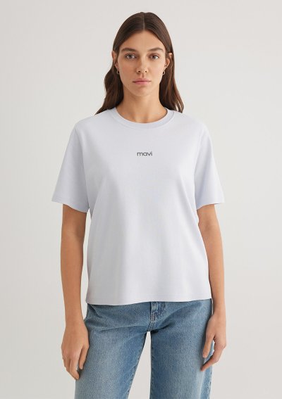 LOGO T-SHIRT Halogen Blue