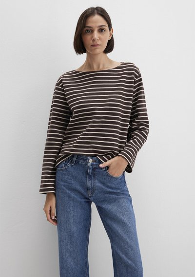 UZUN KOLLU MODELLİ PENYE Tofu Stripe