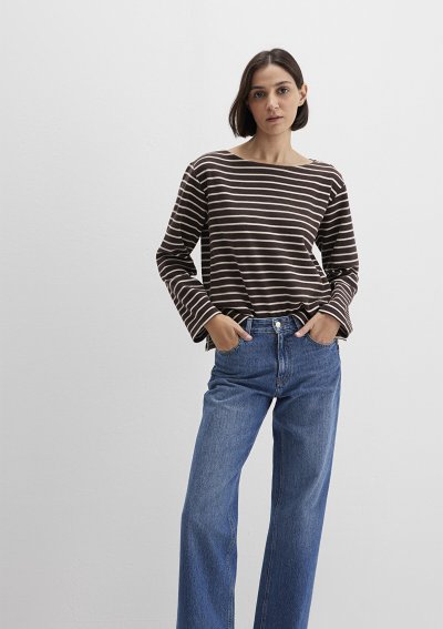 UZUN KOLLU MODELLİ PENYE Tofu Stripe