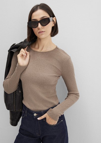 UZUN KOLLU MODELLİ PENYE Caramel Melange