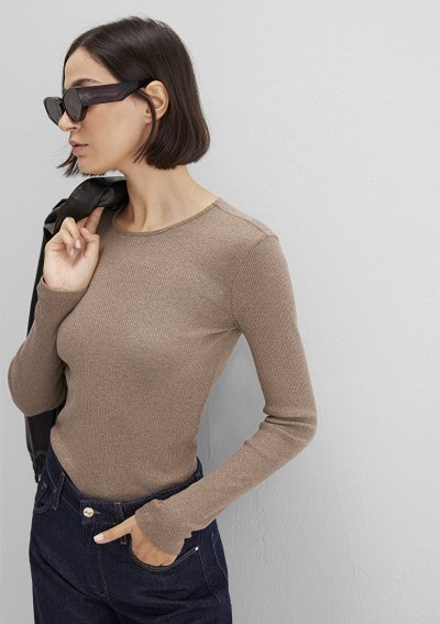 UZUN KOLLU MODELLİ PENYE Caramel Melange