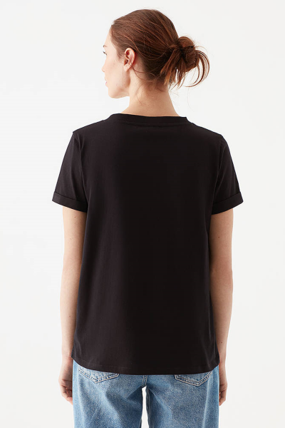 V YAKA BASIC TİŞÖRT Siyah