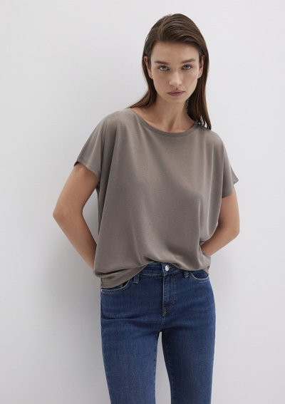 KISA KOL TİŞÖRT  Mantar Kahve