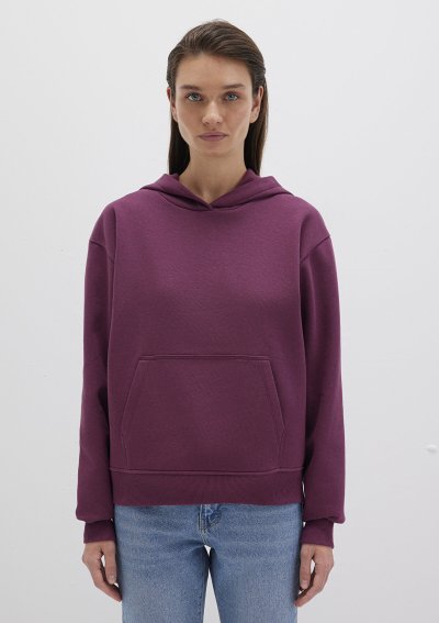 KAPİŞONLU SWEATSHIRT Koyu Şarap