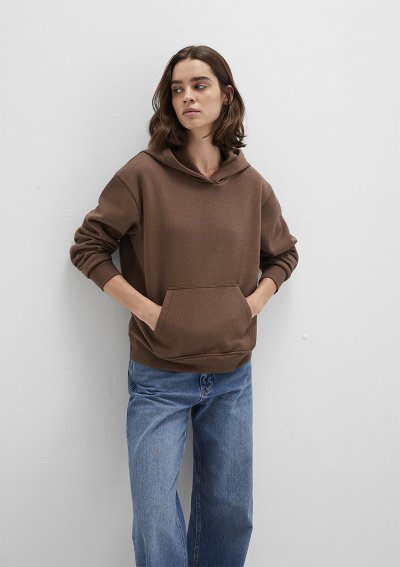KAPİŞONLU SWEATSHIRT Toprak Kahve