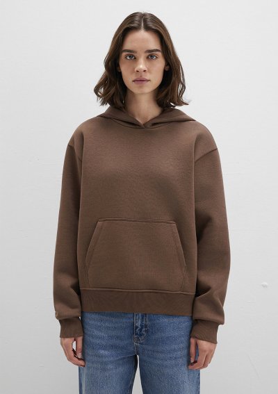 KAPİŞONLU SWEATSHIRT Toprak Kahve