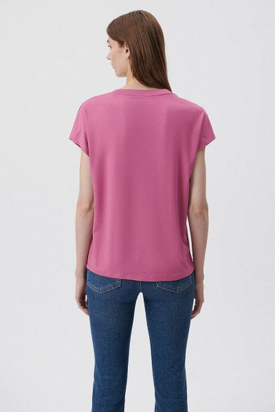 BASIC V YAKA PENYE Menekşe Pembesi