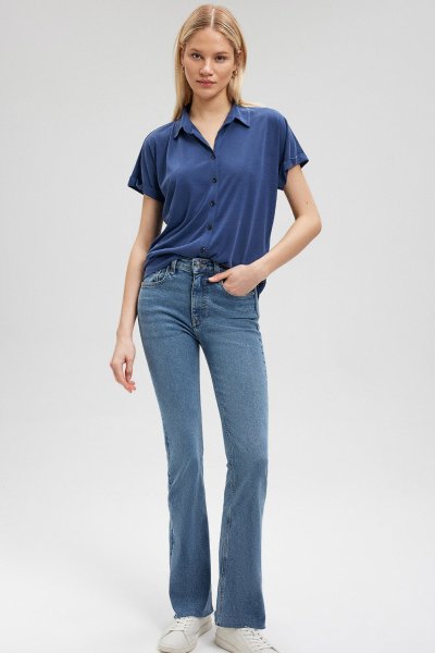 KISA KOL TİŞÖRT  Derin Mavi