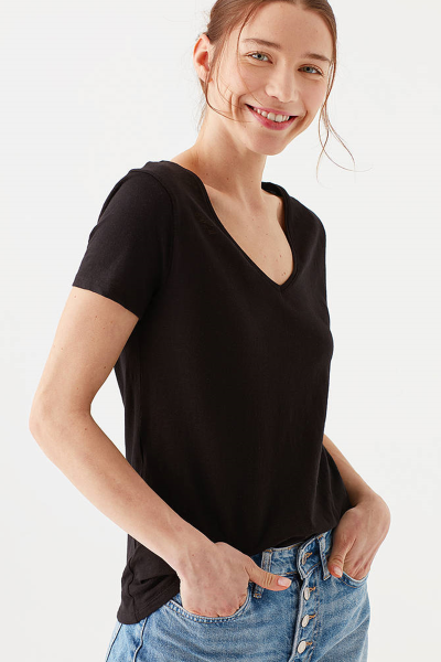 BASIC V YAKA PENYE Siyah