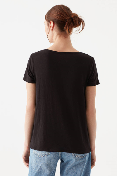 BASIC V YAKA PENYE Siyah