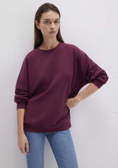 OVERSİZE SWEATSHIRT Kış Bordosu