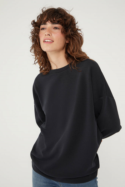 OVERSİZE SWEATSHIRT Siyah