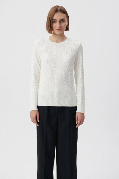 BİSİKLET YAKA KAZAK Kırık Beyaz