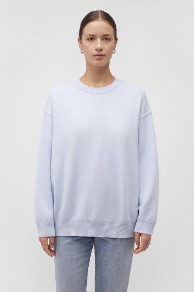 BISIKLET YAKA KAZAK Uçuk Mavi