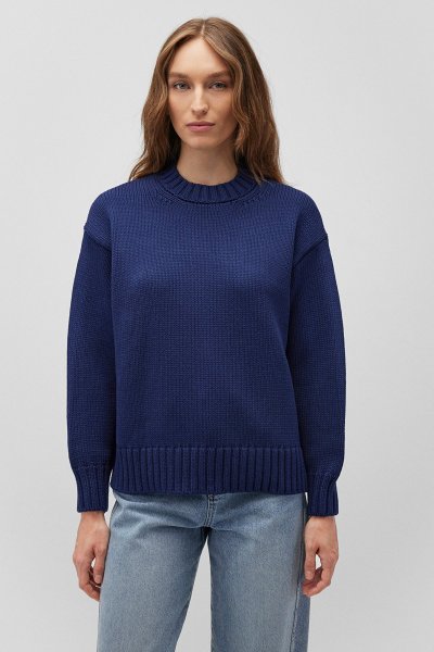 BISIKLET YAKA KAZAK Koyu Lacivert