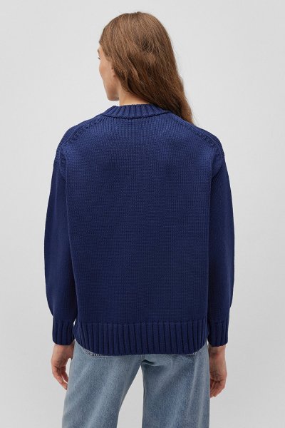 BISIKLET YAKA KAZAK Koyu Lacivert