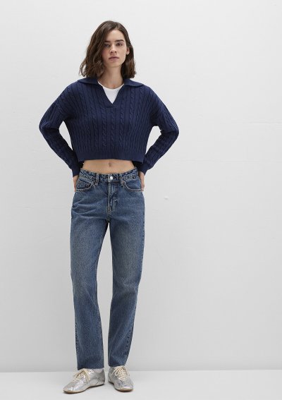 POLO YAKA KAZAK Derin Lacivert