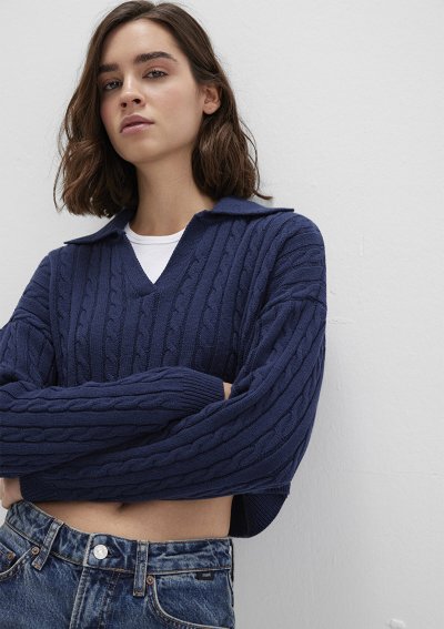 POLO YAKA KAZAK Derin Lacivert