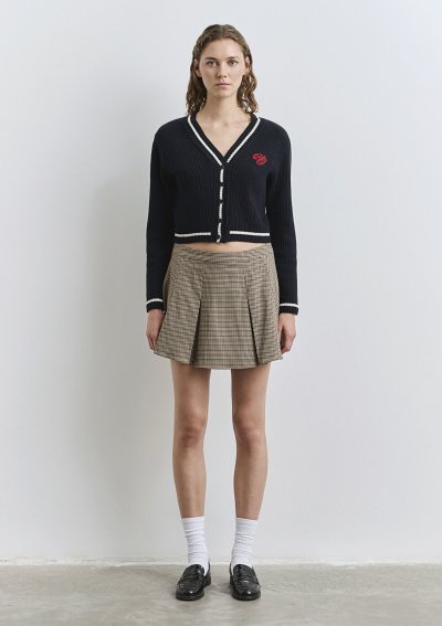 DÜĞMELİ KISA HIRKA Koyu Lacivert