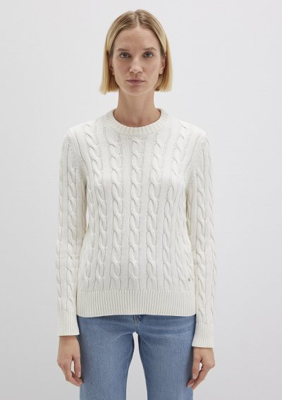 BİSİKLET YAKA KAZAK Kırık Beyaz