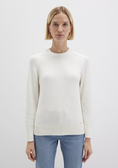 BİSİKLET YAKA KAZAK Kırık Beyaz