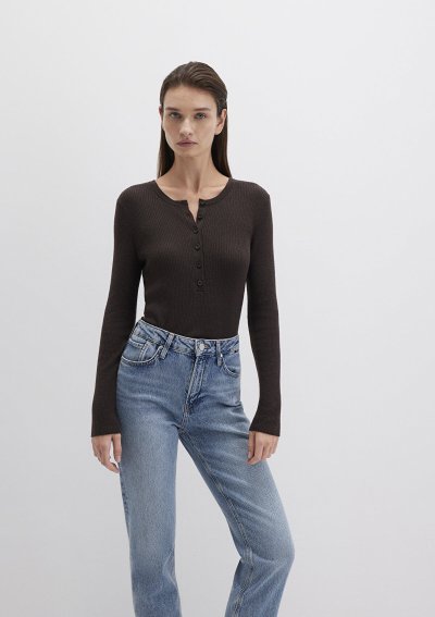 YARIM DÜĞMELİ KAZAK Mole