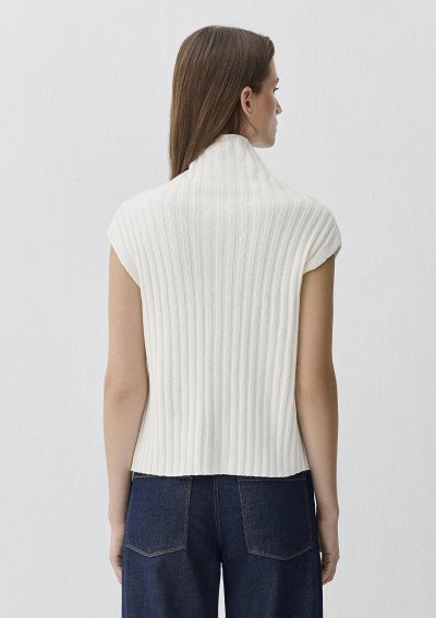 FERMUARLI KOLSUZ TRİKO Kırık Beyaz