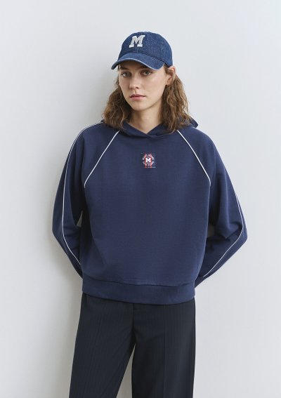 KAPİŞONLU SWEATSHIRT Denizci Mavi