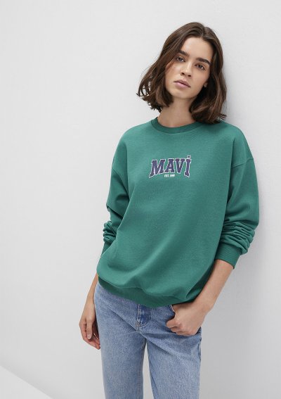 LOGO BASKILI SWEATSHIRT Antique Green